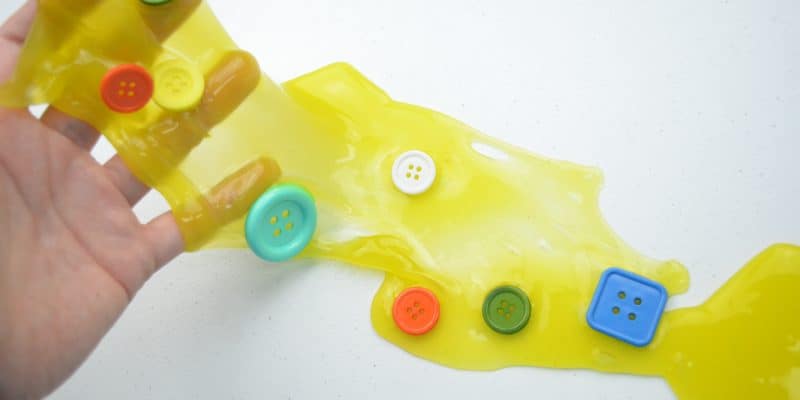 yellow slime with buttons