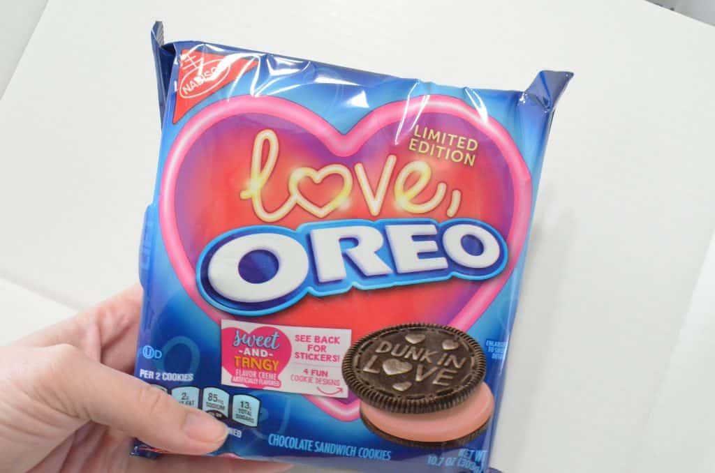 package of love OREO cookies for Valentine's Day