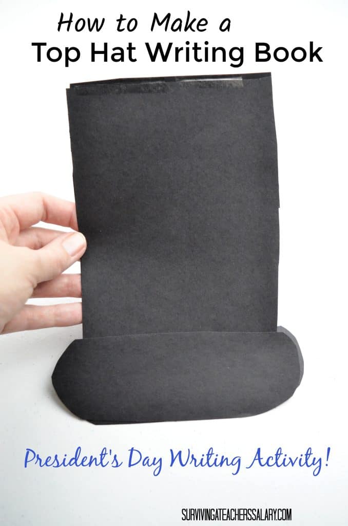 black top hat Lincoln writing book activity