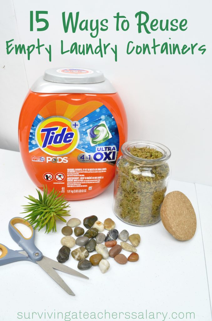 Tide PODS laundry detergent container craft