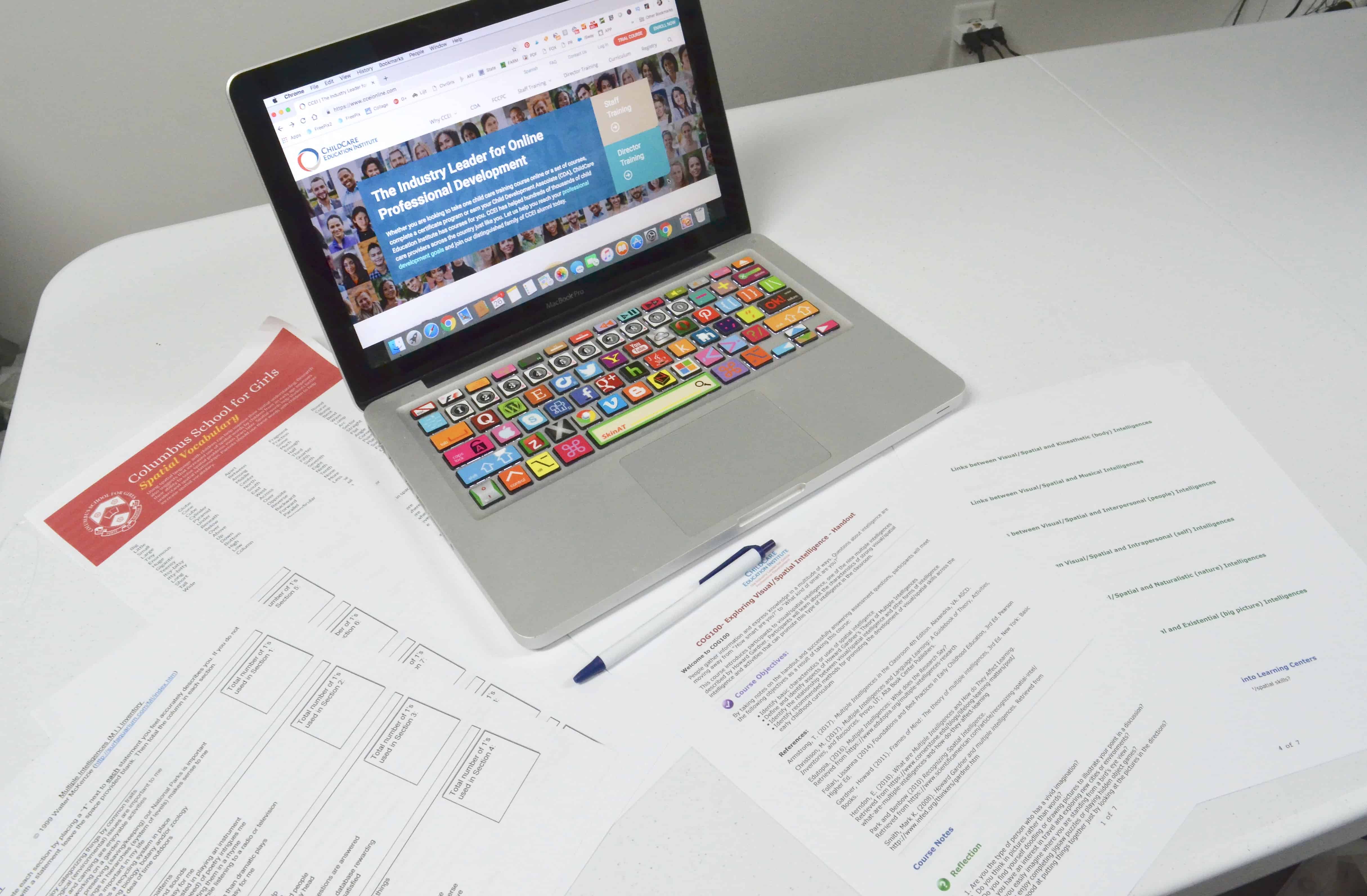 Professional development course on visual spatial intelligence