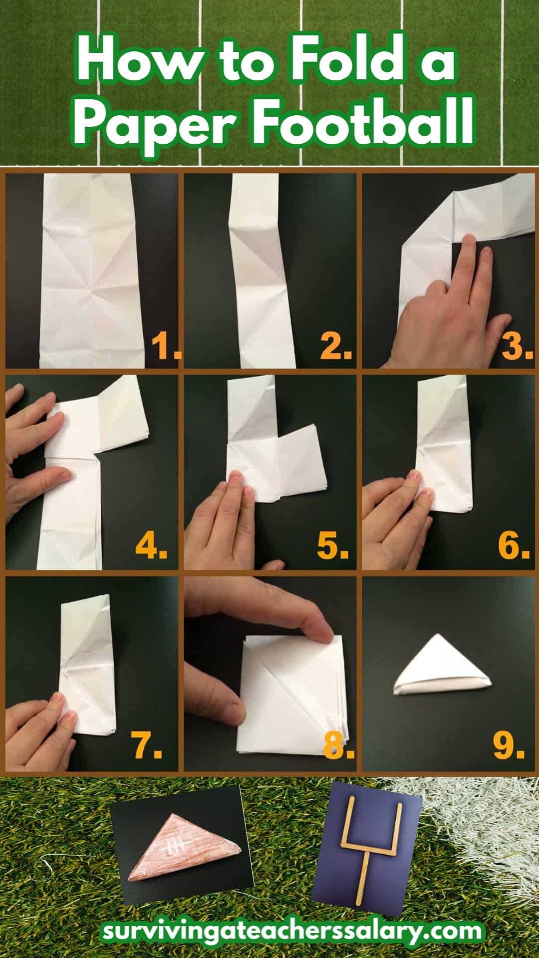 best ways to make a paper football