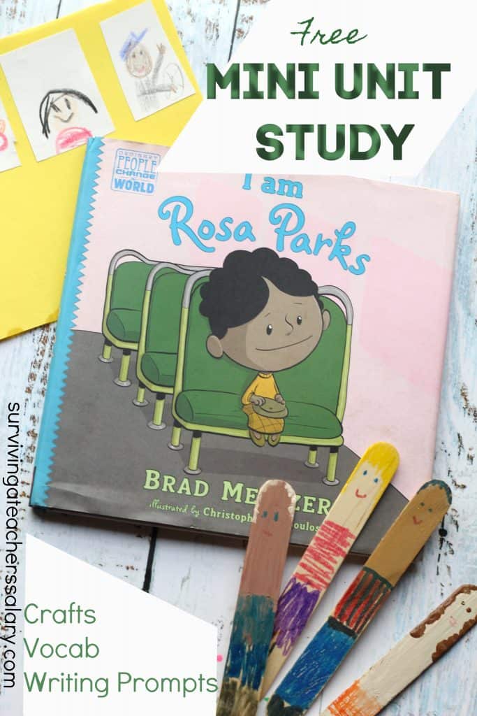 bus paper craft and Rosa Parks book