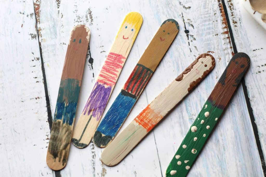 black history month cultural craft sticks