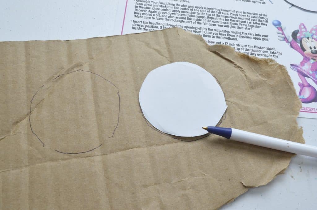 cardboard paper circle craft template