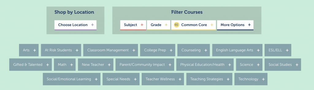 Advancement courses for teachers