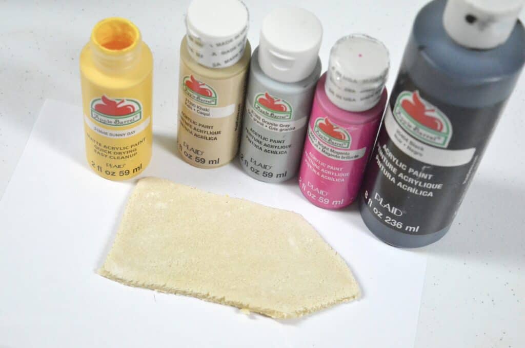 painting pencil salt dough