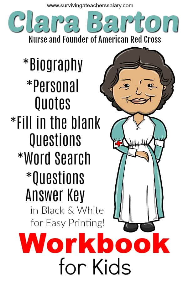 Clara Barton Worksheets