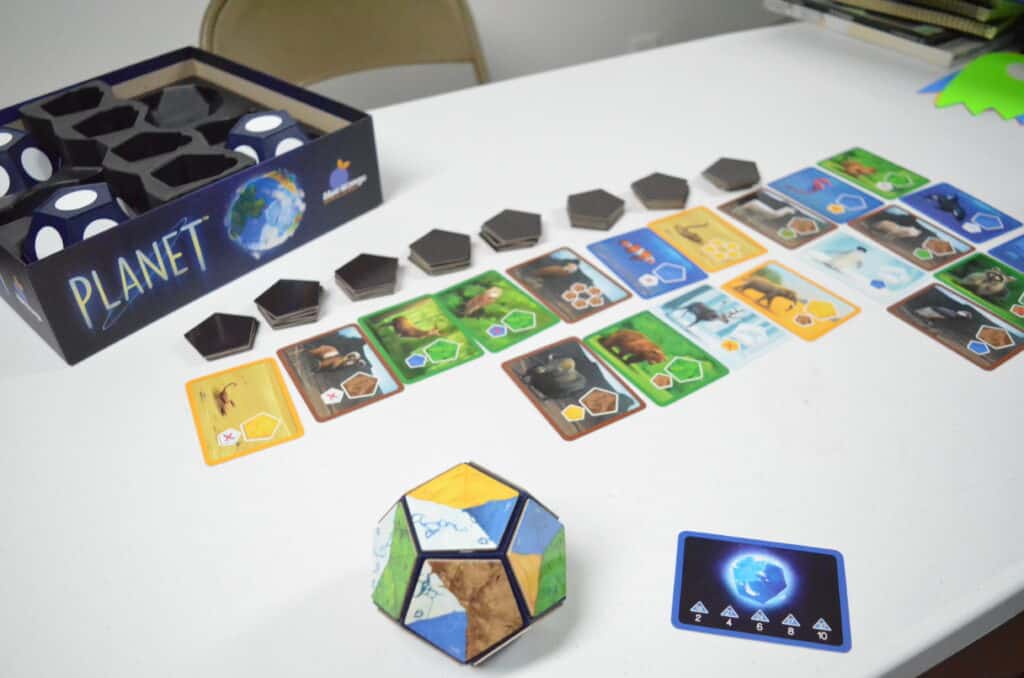 Planet board game setup by Blue Orange Games Review