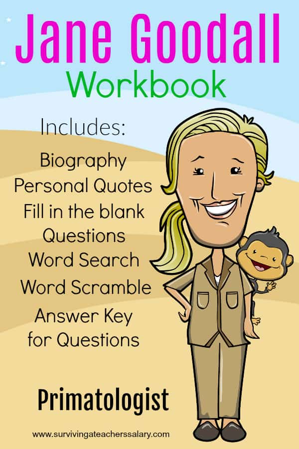 Jane Goodall Worksheets