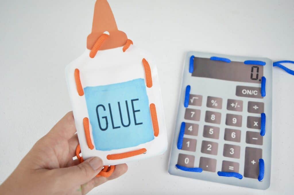 printable lacing cards glue calculator