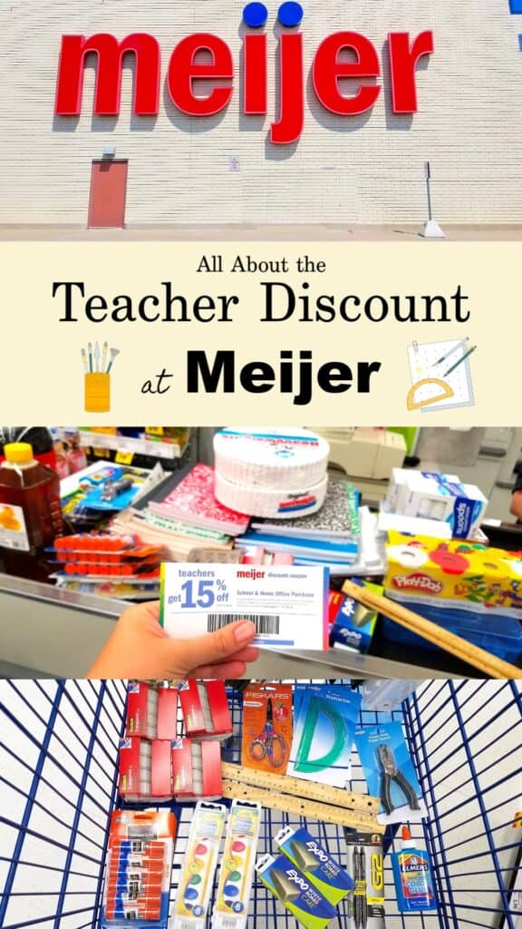 Teacher Discounts for Back to School Shopping at Meijer