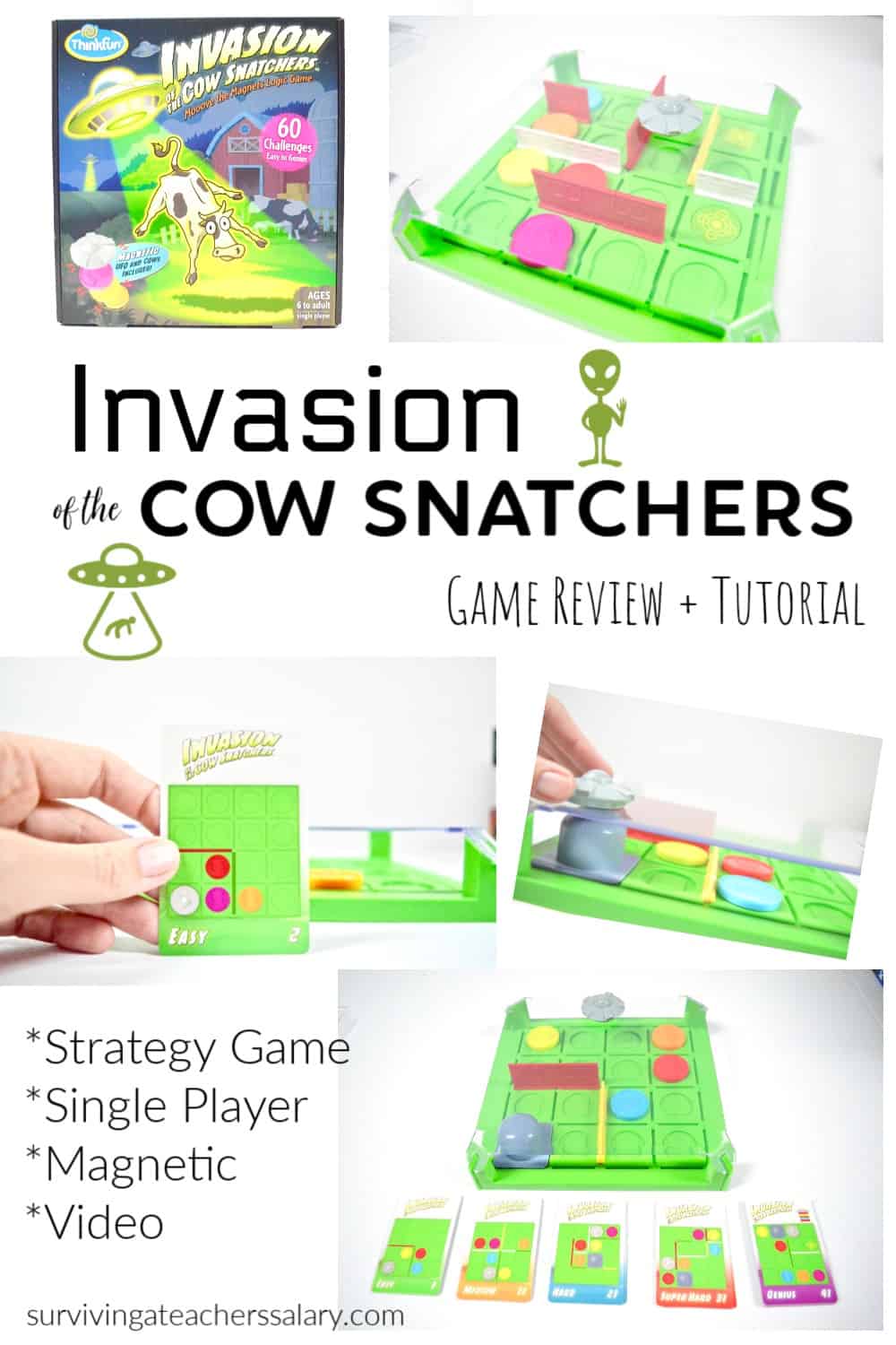 Invasion of the Cow Snatchers Game Night Review by ThinkFun