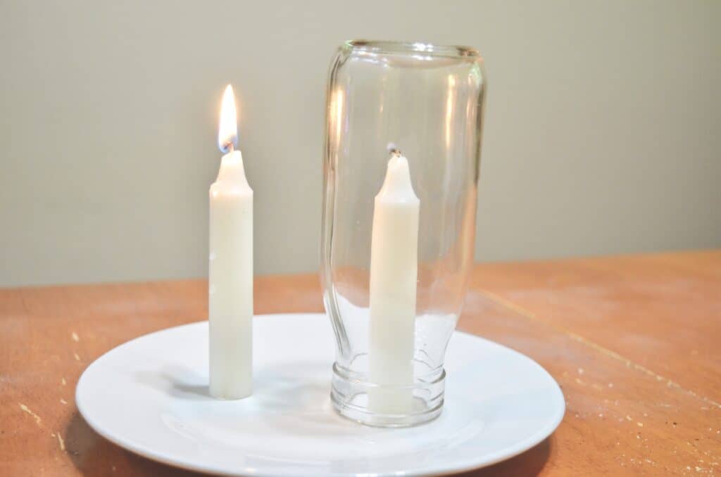 fire safety candle experiment