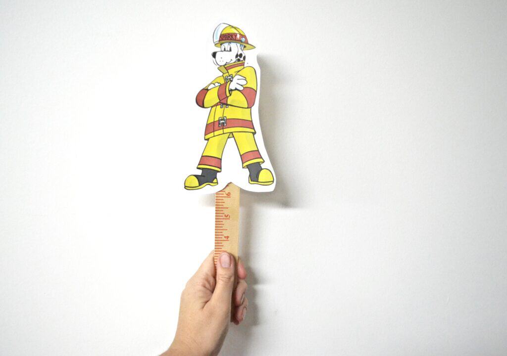 Sparky fire dog puppet