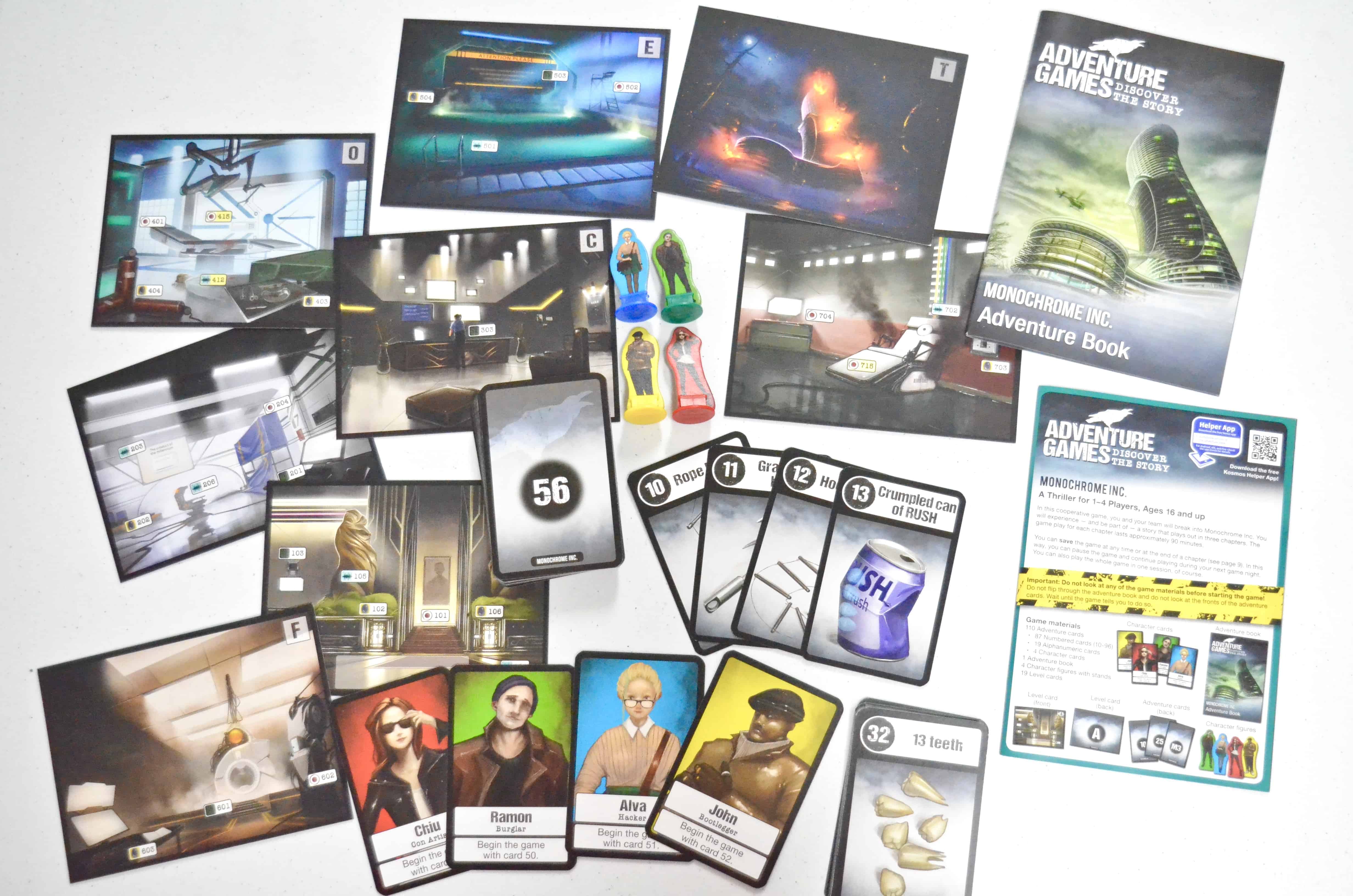 Adventure Games Monochrome cards by KOSMOS