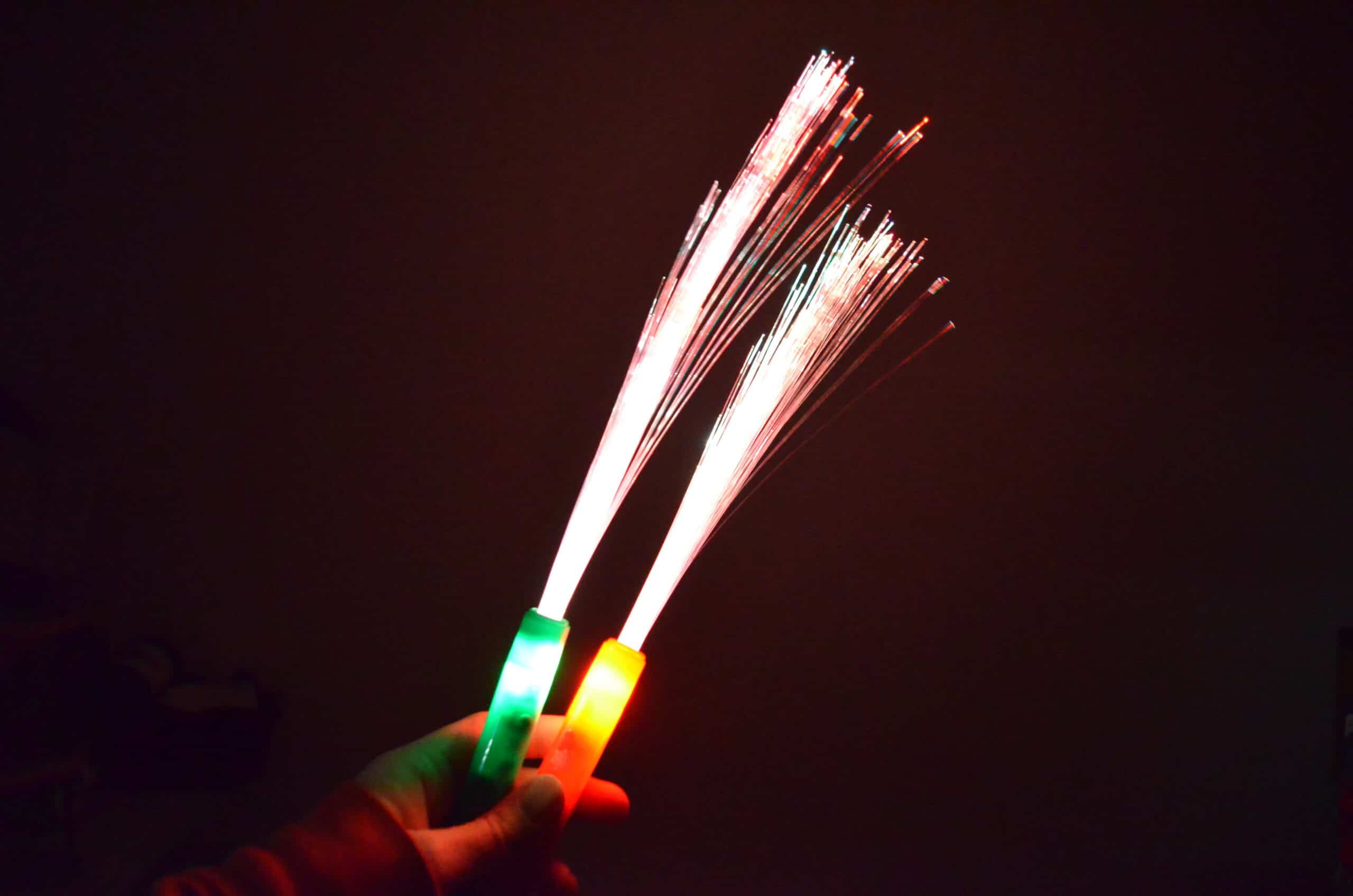 fiber optic christmas wands