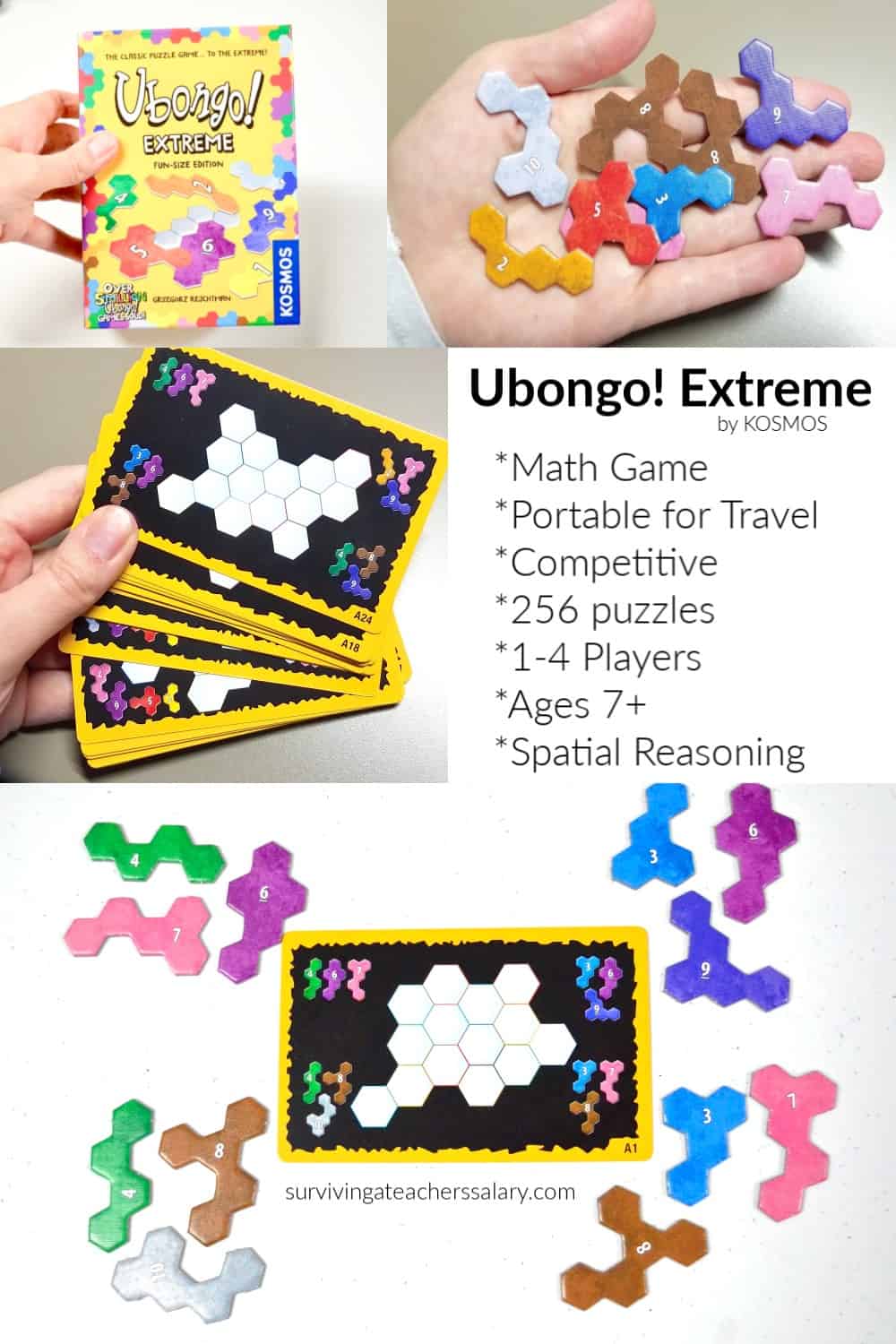 QUICK Math Game - Ubongo Extreme KOSMOS Road Trip Travel Game