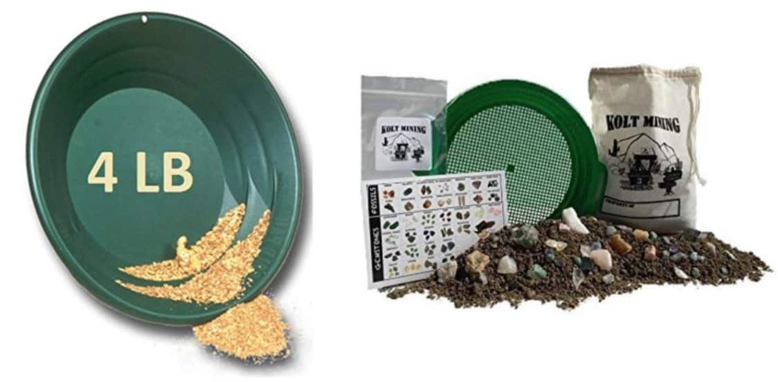 Gold Paydirt & Gem Panning at home kits