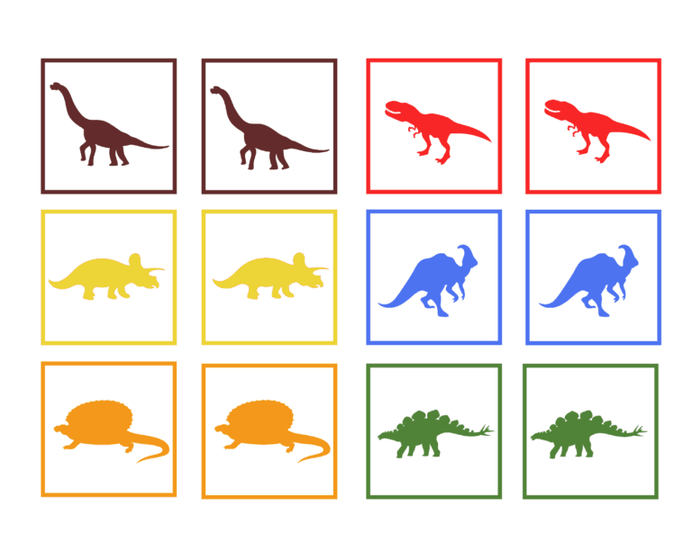 Learning Colors and Numbers in Preschool Dinosaur Worksheets