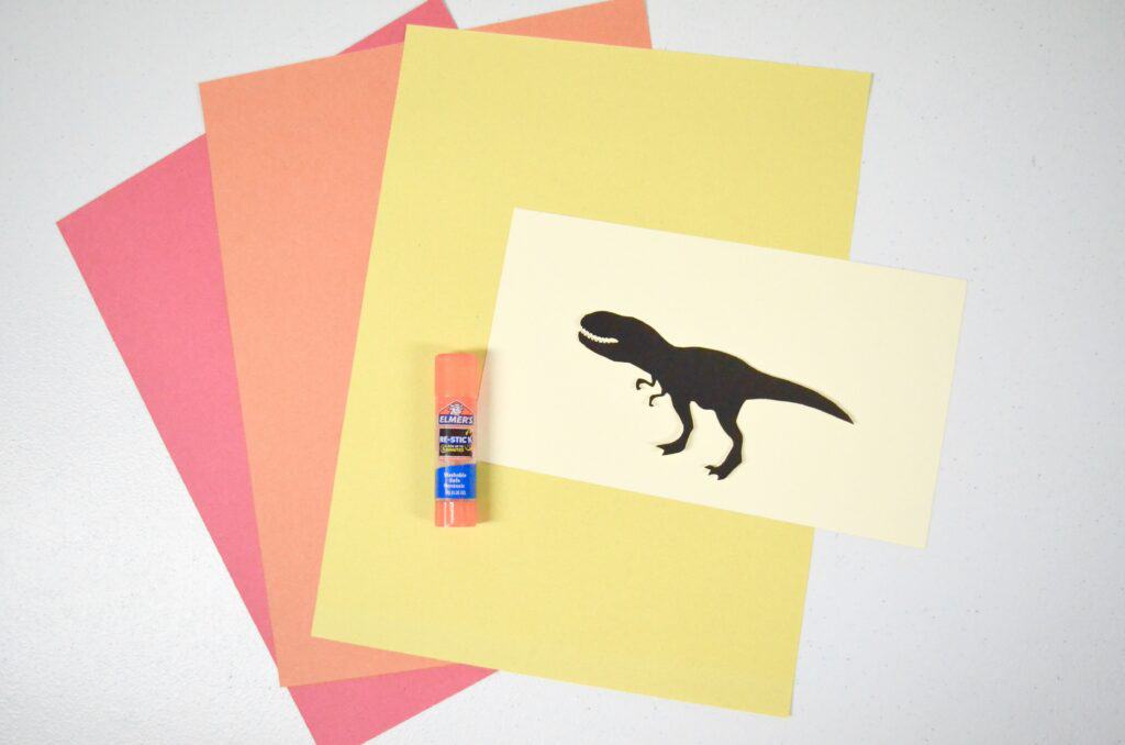 Dinosaur Art Activities for Kids - Silhouette Sensory Creations