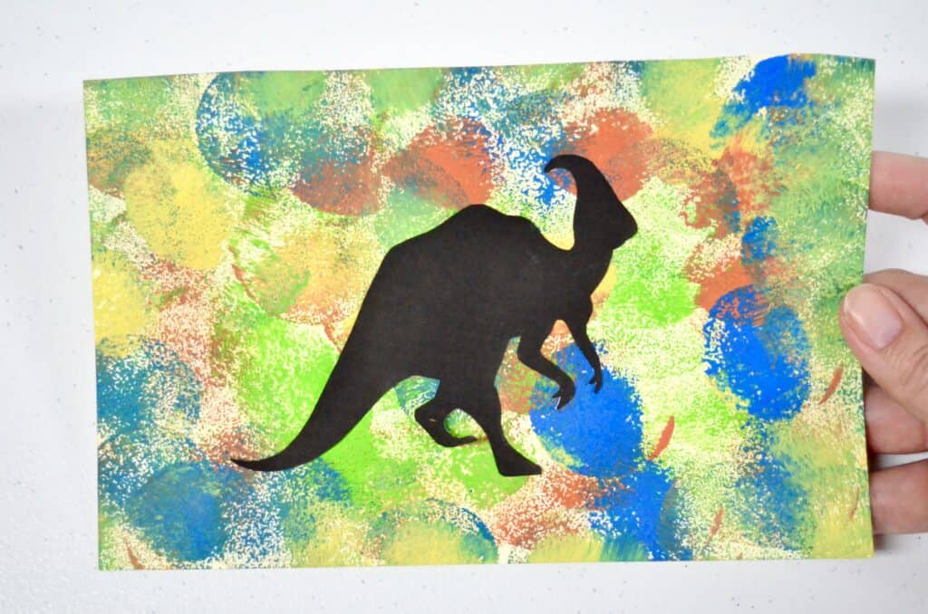 Dinosaur Art Activities for Kids - Silhouette Sensory Creations