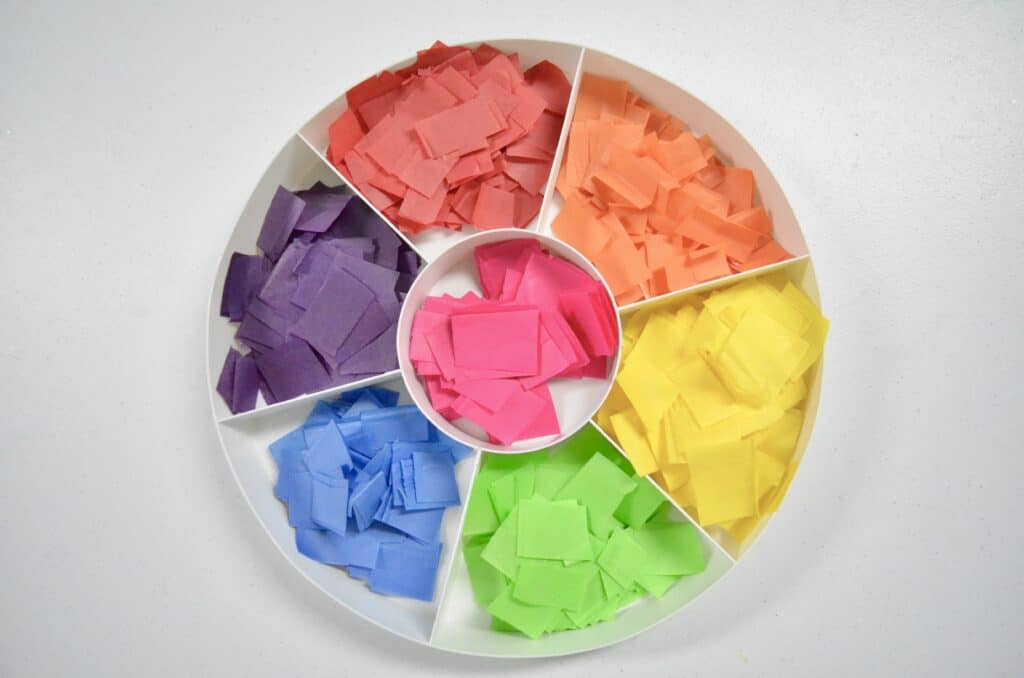 tissue paper craft supplies stock image