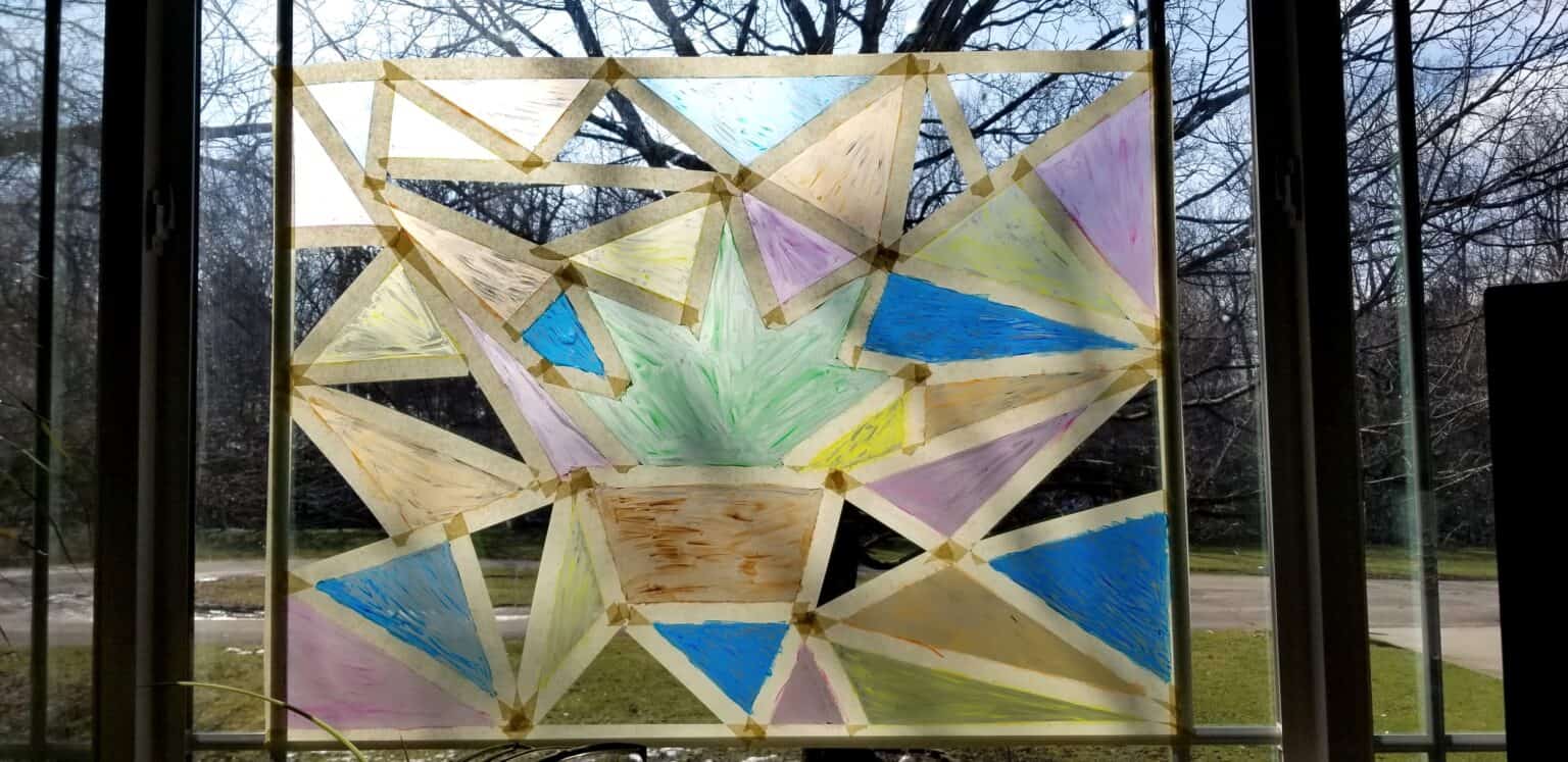 How to Paint Stained Glass Windows at Home Art Activity for Kids