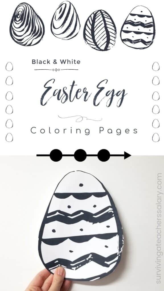 printable easter egg coloring pages  window designs