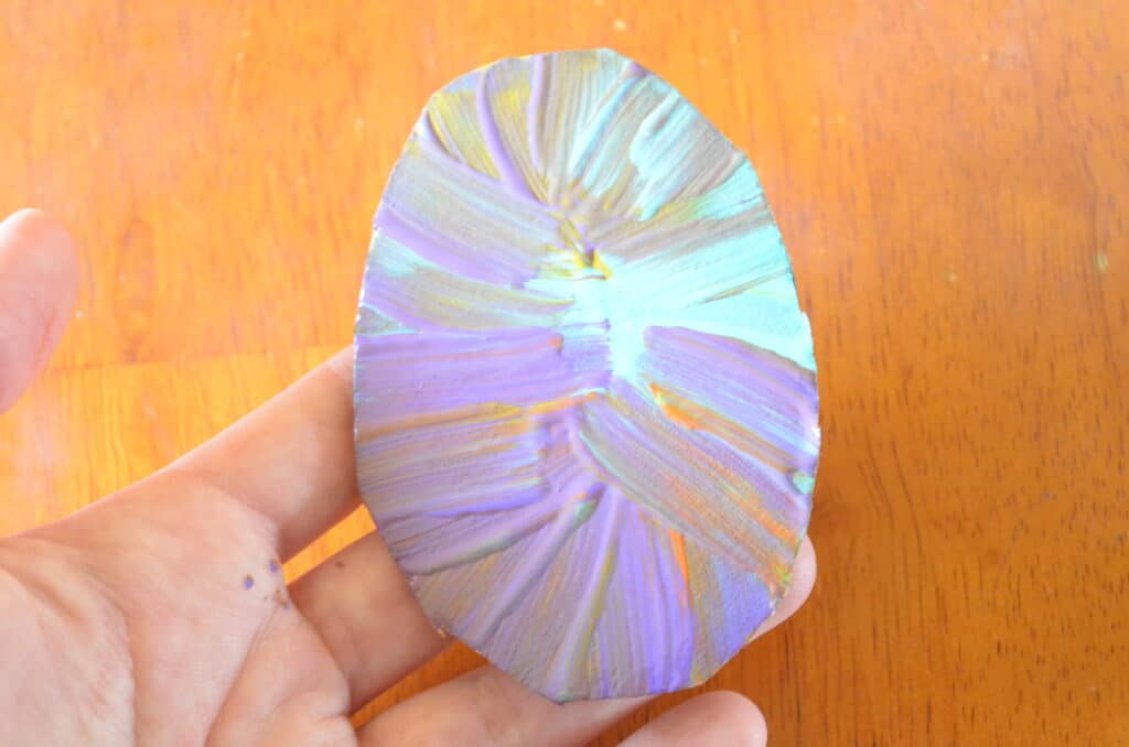 tie dye paint easter egg craft