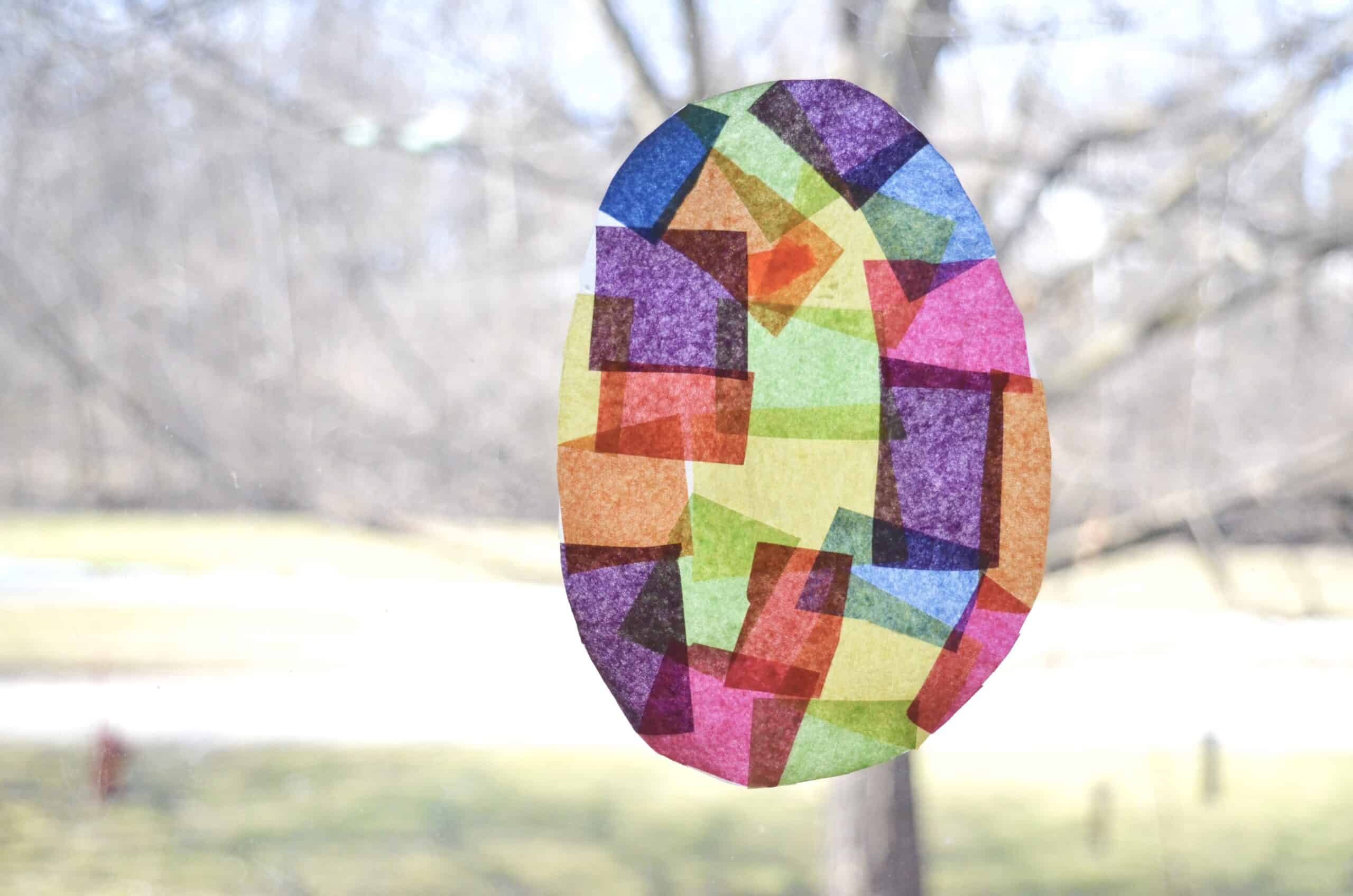 Tissue Paper Suncatcher DIY Craft Kit