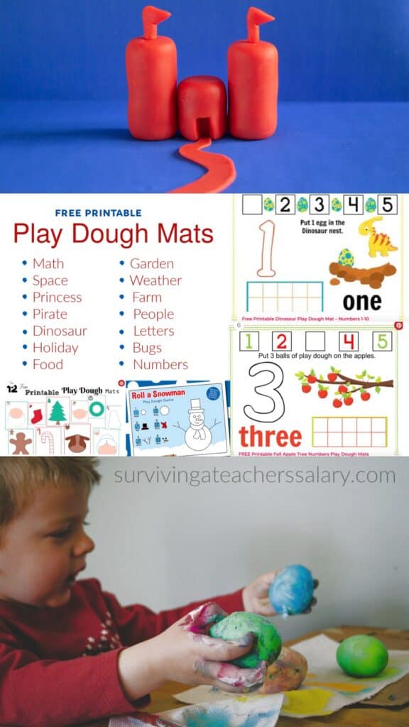 🎺 FREE Printable Instruments for Kids Playdough Mats Activity