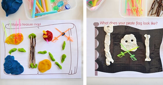 All about Me - Playdough Mats and Cards - Treasures for Thematic Teaching