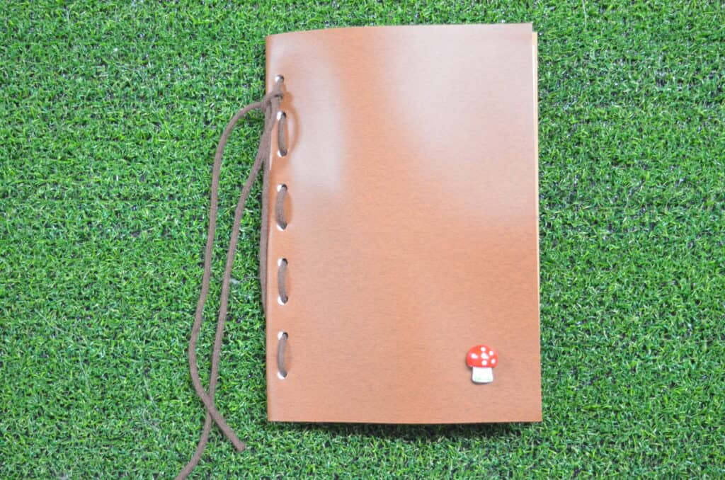 brown nature journal in grass