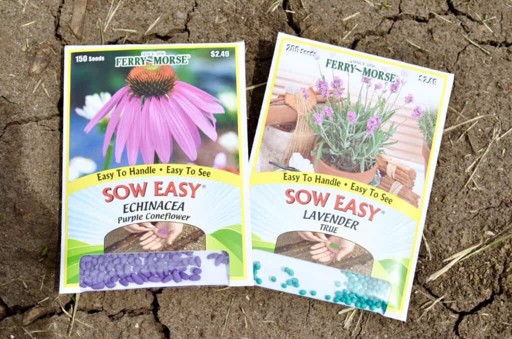 tea butterfly bee garden flower seed packets