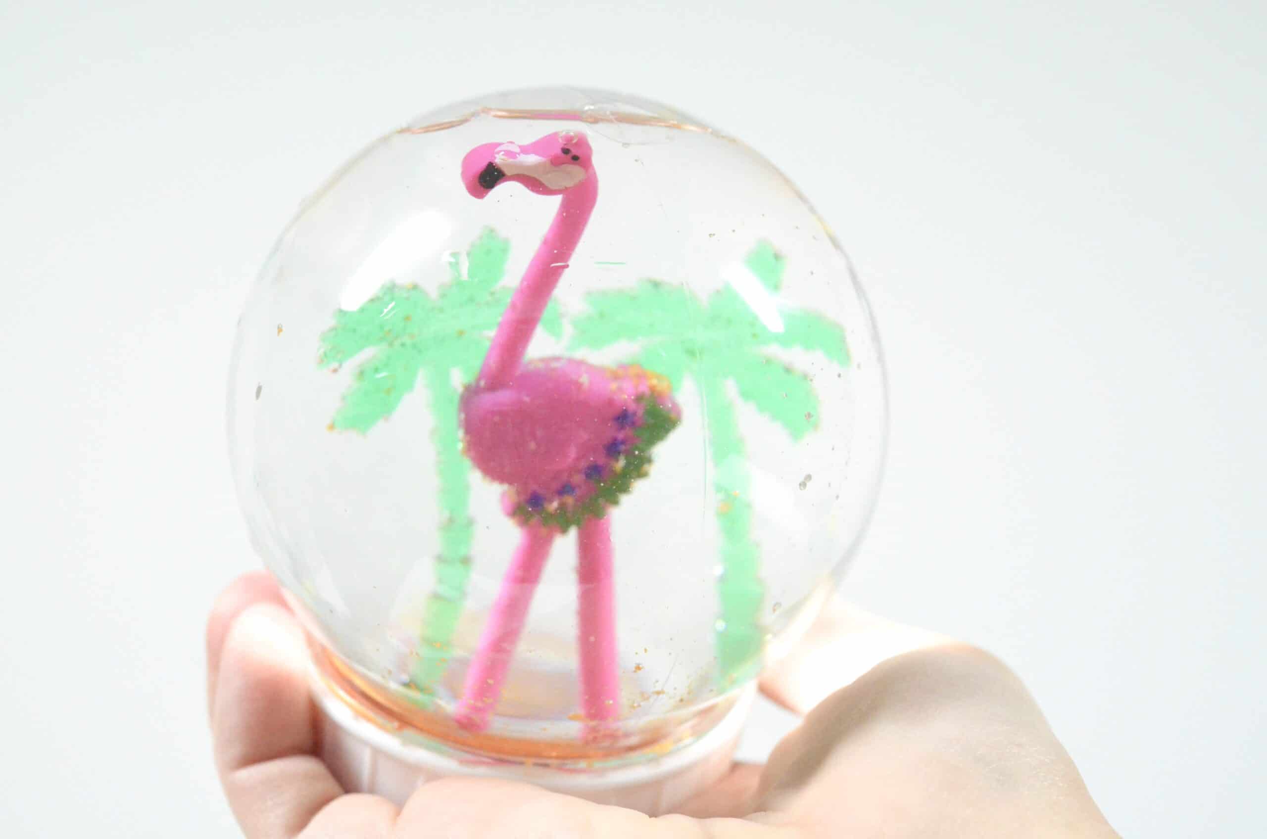 flamingo beach sand globe