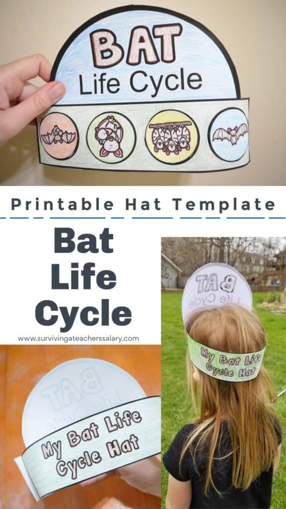 printable bat hat template