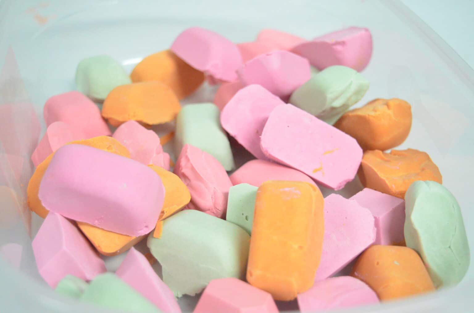 How to Make Glow in the Dark Chalk Recipe Galactic Space Rocks