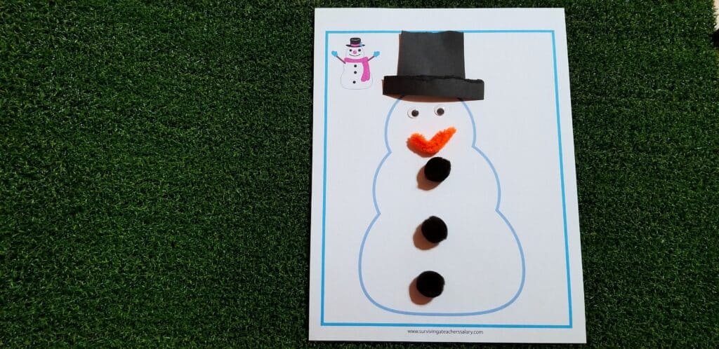 snowman printable activity