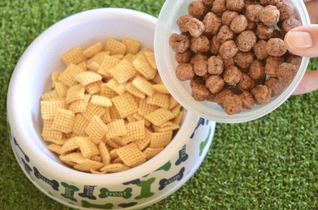puppy chow dog bowl snack