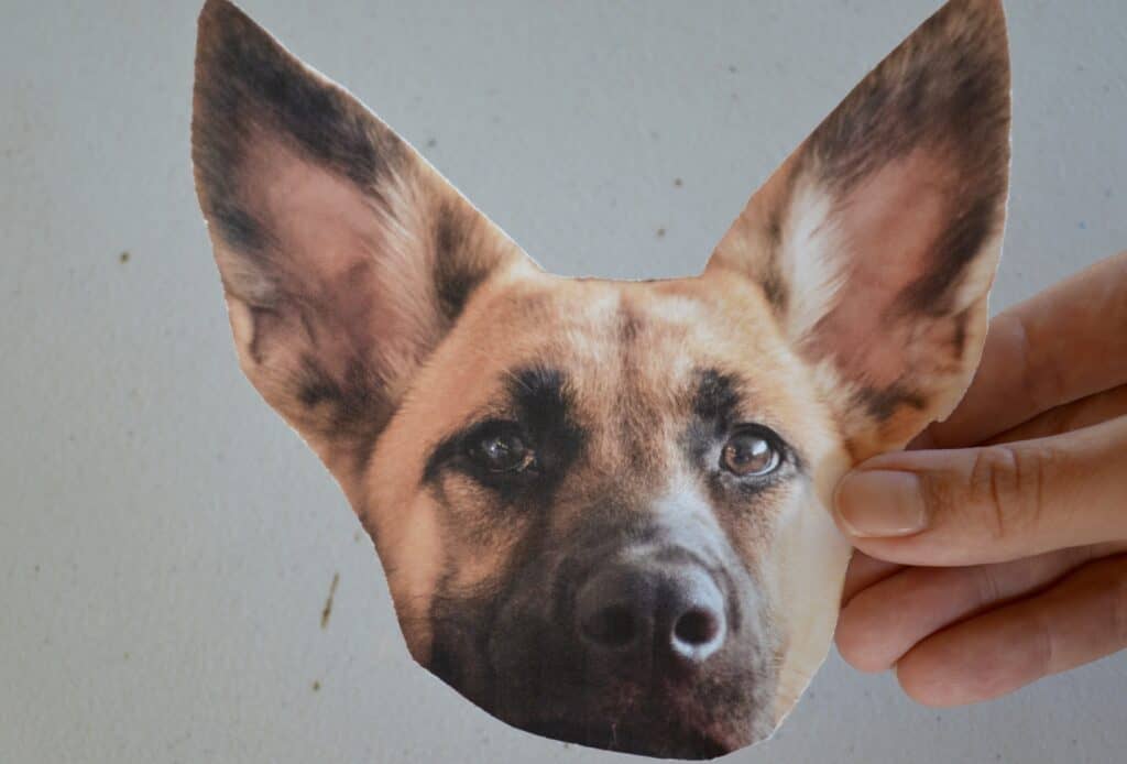 German Shepherd dog craft printable