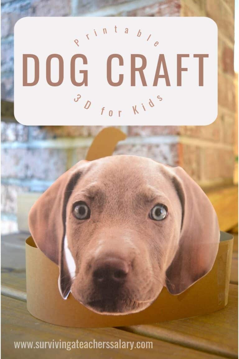 Printable 3D Headband Dog Craft for Kids Celebrate Pets Week!