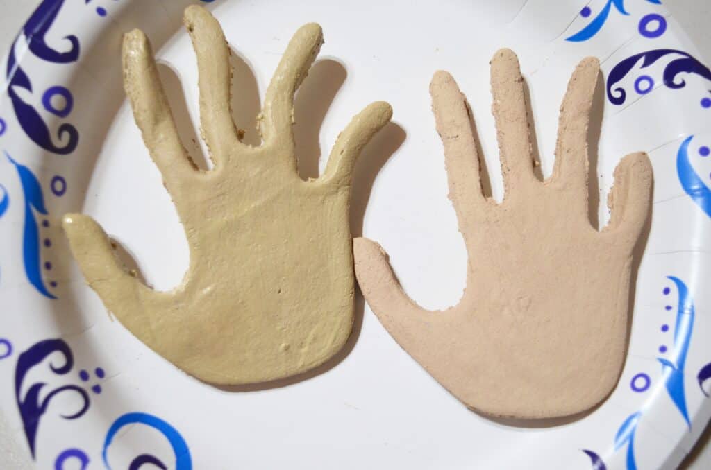 salt dough hand prints