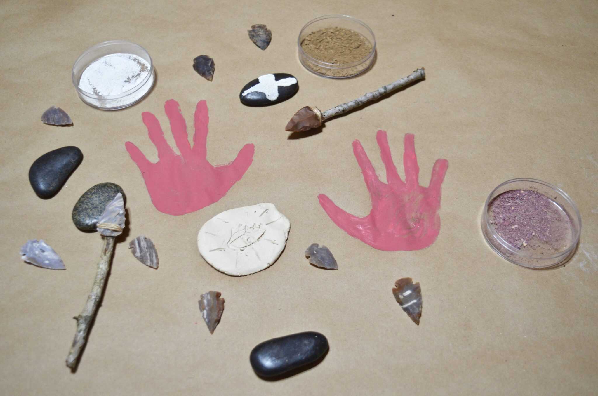 Stone Age Activities for Kids Earth Paint, Rock Art and MORE!