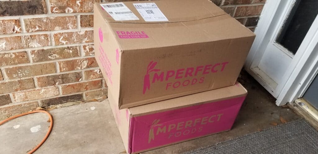 two boxes of Imperfect Foods