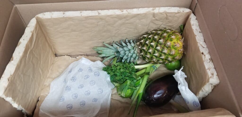 box of produce from Imperfect Foods