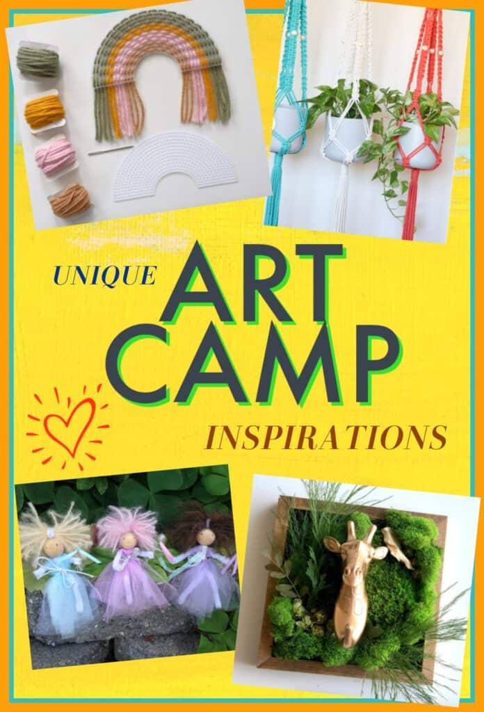 unique art camp inspirations