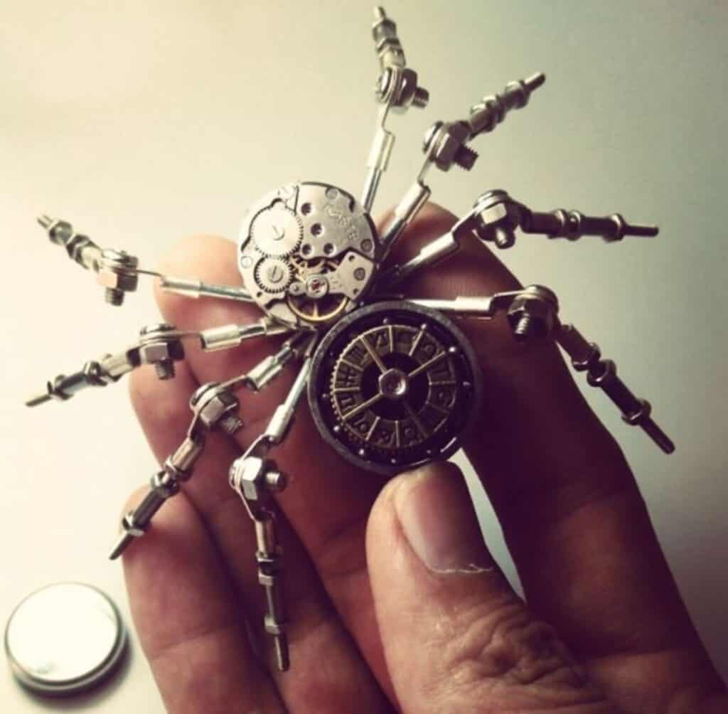 steampunk spider from etsy