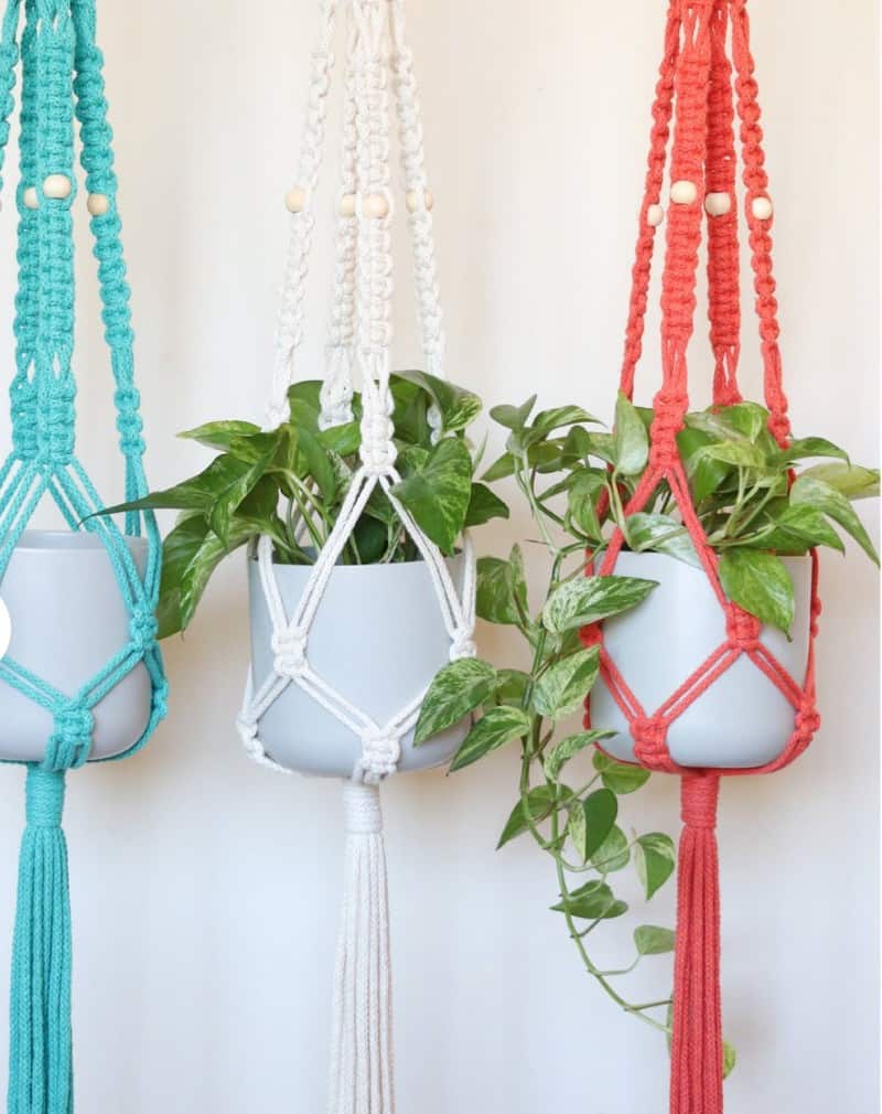 beautiful macrame plant hangers