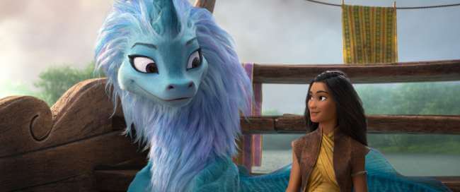 Raya and Sisu Disney movie characters